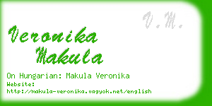 veronika makula business card